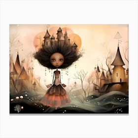 Afro Queen Canvas Print