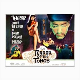 Terror Of The Tongs, Thriller, Movie Poster Canvas Print