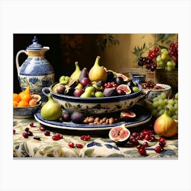 Fruit And Figs Canvas Print
