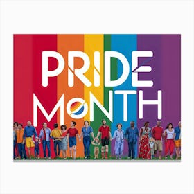 Pride Month 3 Canvas Print