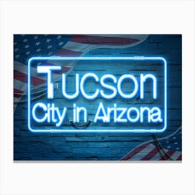 Tucson City In Arizona Canvas Print