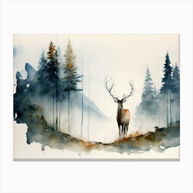 Deer In The Forest Stampe su tela