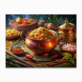 Traditional Middle Eastern Dish Canvas Print