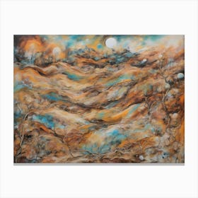 Abstract bright summer landscape Canvas Print