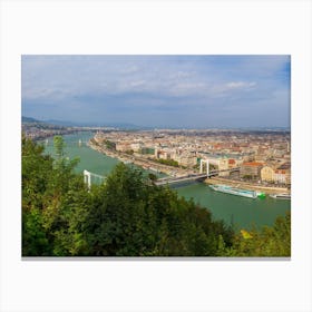Panorama Of Budapest Canvas Print