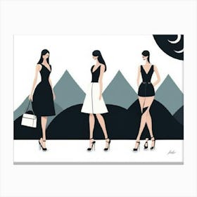 Fashion Illustration Canvas Print