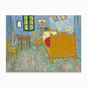 Vincent Van Gogh, Slaapkamer Te Arles, Bedroom In Arles, Second Version, 1889. Canvas Print