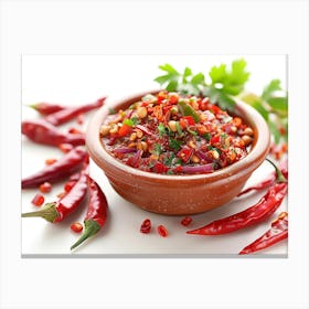 Red Chili Sauce Canvas Print