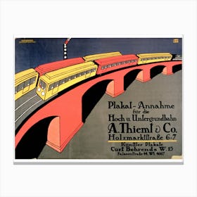 Collecting Point For Over And Underground Railways Canvas Print