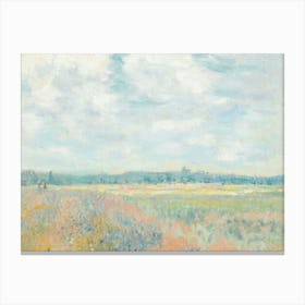 Claude Monet - A Field Of Lavender Canvas Print