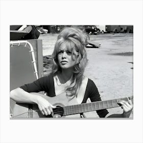 French Actor Brigitte Bardot Canvas Print