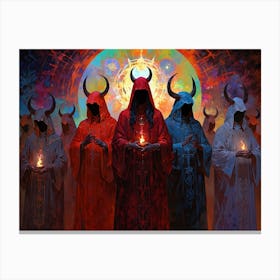 Demons In Robes Canvas Print