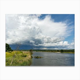 Thunderstorm over the Oder Canvas Print