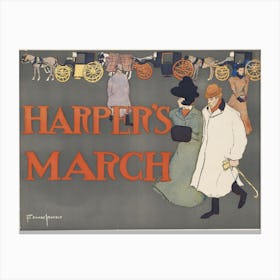 Harper's March, Edward Penfield (2) Canvas Print
