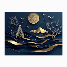 Paper Cut Art 1 Canvas Print