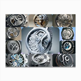 Collection Of Watches Canvas Print