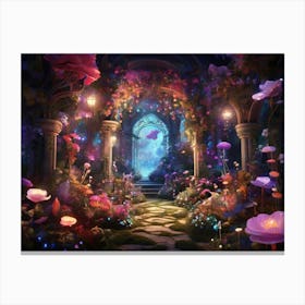 Fairy Garden paintings art print 5 Canvas Print