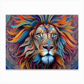 Lion Painting 68 Canvas Print