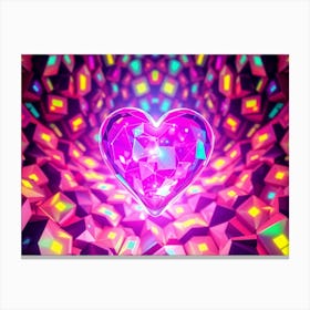 Heart Of Crystals Canvas Print