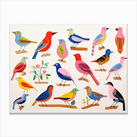 Colourful Bird Painting 2 Canvas Print