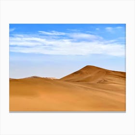 Sand Dunes In The Namib Desert, Namibia (African Series) Canvas Print
