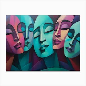 Four Faces 3 Canvas Print