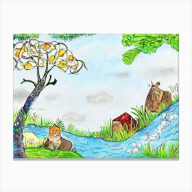 Children'S Painting Canvas Print