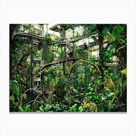 Jungle Green - Jungle Habitat Canvas Print