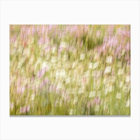 Abstract Blooming Prairie Landscape Canvas Print