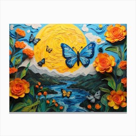 Paper Cut Art ala Vincent Canvas Print