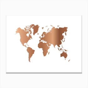 World Map 32 Canvas Print
