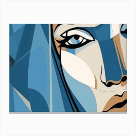 Face Of A Woman 1 Canvas Print