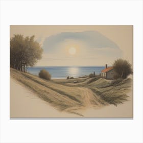 House By The Sea Canvas Print