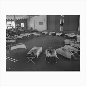 Children Of The Migratory Laborers Sleeping At The Nursery School At The Agua Fria Migratory Labor Camp Canvas Print