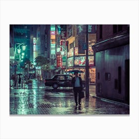 Rainy Shinjuku Nights Canvas Print
