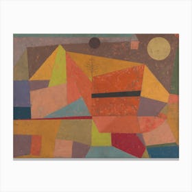 Paul Klee Joyful Mountain Landscape Canvas Print