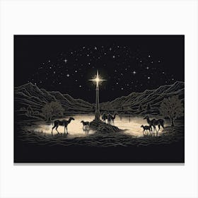 Nativity Scene Canvas Print