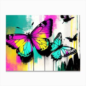 Colorful Butterflies 104 Canvas Print