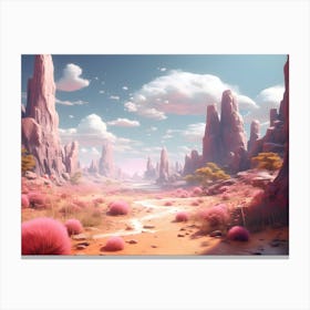 Desert Landscape Canvas Print