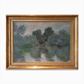 Un Bras De Seine Près De Vétheuil, Claude Monet Canvas Print