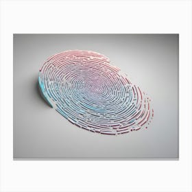 Fingerprint - Fingerprint Stock Videos & Royalty-Free Footage Canvas Print