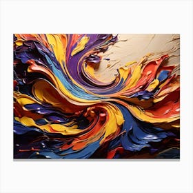 Abstract Painting Paintings Art Print 6 Canvas Print