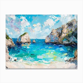 Beach Painting Canvas Print