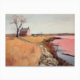 Long Island Landscape - expressionism 1 Canvas Print