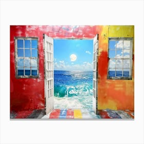 Doorway To The Ocean Canvas Print