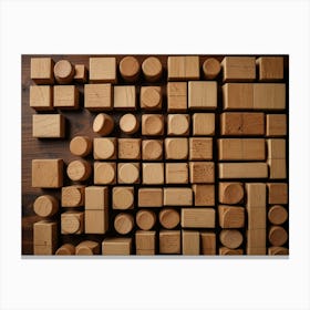 Wooden Blocks Canvas Print