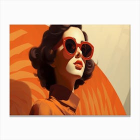 Woman In Sunglasses 11 Canvas Print