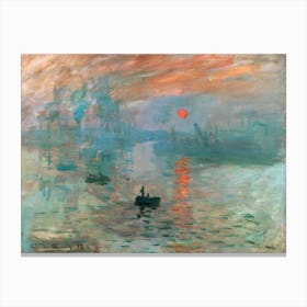 Sunrise Over The Seine 1 Canvas Print