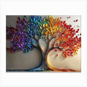 Rainbow Tree 2 Canvas Print