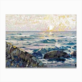 Sunset At The Sea Canvas Print